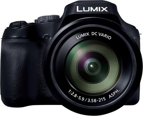Panasonic LUMIX FZ80D Point and Shoot Digital Camera 4K Photo/Video Recording with Power Optical Image Stabilizer, Vlogging Camera with 60X Optical Zoom & 20-1200mm Wide-Angle Lens - DC-FZ80D | Vlogging with 60X Optical Zoom, 20-1200mm Wide-Angle - DC in Kuwait