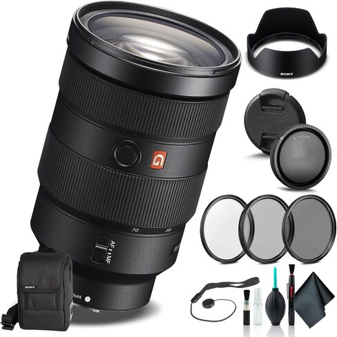 Sony FE 24-70mm f/2.8 GM Lens SEL2470GM, Filter Kit, Cap Keeper, Cleaning Kit, and More in Saudi Arabia