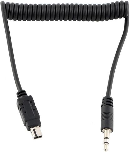3.5mm to N3 Camera Shutter Release Cable Remote Control Cord Speedlight Flash Trigger Connect Spring Coiled Wire Cord for Nikon Z7 Z7II Z6 Z6II Z5 D750 D780 P1000 D7500 D7200 D5600 in Saudi Arabia