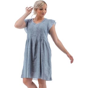 Aventura Women's Devon Breezy Short Flutter Sleeve Romantic Lightweight 37.5" Length Dress
