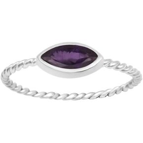 الصلبة 925 فضة ماركيز 6X3MM زبرجد، جمشت متعدد الاختيار الأحجار الكريمة مطرز عرقوب المرأة وعد الدائري