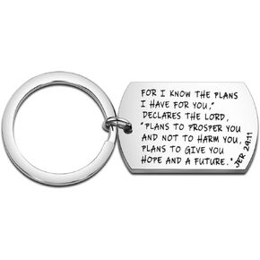 Jeremiah 29:11 Necklace for I Know The Plans I Have for You Dog Tag Necklace