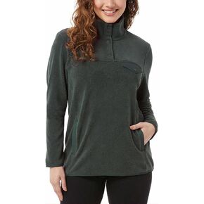 32 Degrees Heat Womens Midweight Snap Arctic Fleece Pullover
