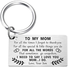 Christmas Gifts for Mom - Mothers Day Gifts Keychain - Thank You Mom Key Chain Keyring in Kuwait