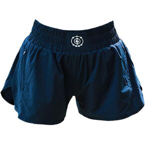 FLUORY Women's 2 in 1 Running Shorts High Waisted Lightweight Athletic Workout Gym Yoga Sports Shorts Whiht Zipper Pockets