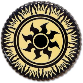 Ata-Boy Magic: the gathering White 1" Full Color Enamel Pin