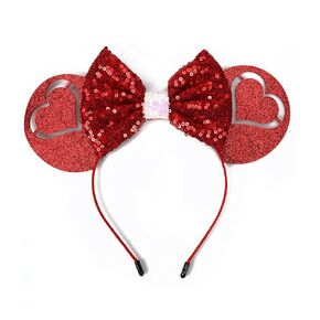 BELSITA Valentine’s Day Headband Mouse Ears Bow Hair Band Red Love Lips Sequins Design Princess Dress Hair Accessories Heart Hair Hoop for Women Valentine’s Day Party Gift Supplies