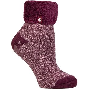 Heat Holders - Lounge Thermal Non Slip Bed Socks With Grip for Women