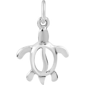 AeraVida Adorable Tiny Sea Turtle .925 Sterling Silver Pendant/Charm |925 Silver Turtle Pendant| Unisex Pendants | Sea Turtle Pendant | Tiny Pendants for Women