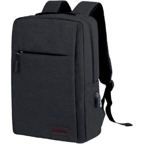 حقيبة ظهر للكمبيوتر المحمول للسفر من LEAFOREST مع منفذ شحن USB، حقيبة كمبيوتر مدمجة تناسب أجهزة الكمبيوتر المحمول مقاس 15 بوصة للرجال والنساء in Kuwait