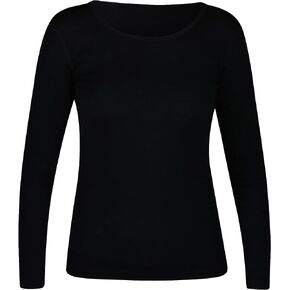 UTENOS 100% Merino Wool Ultra Soft Woman Long Sleeve Base Layer Undershirt Made in Lithuania
