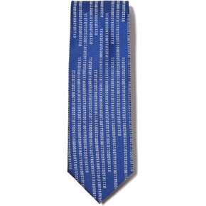 Men's Blue Ties Suck Binary Code Tie Necktie Neckwear