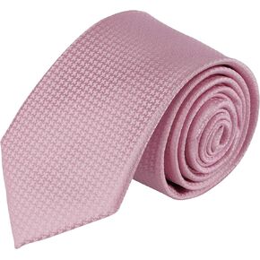 Jacob Alexander Men's Tone on Tone Houndstooth Slim Neck Tie