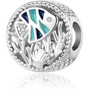 Sea Ocean Series Wonderful Underwater World Charm Starfish Turtle Seahorse and Fish Bead Compatible With Pandora Bracelets