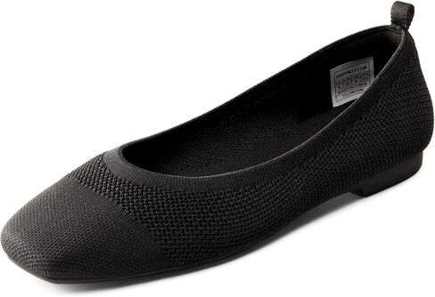 BURUDANI Knit Ballet Flat for Women, Comfortable Square Toe Mesh Flats for Casual Dressy Work Office Shoes in Saudi Arabia
