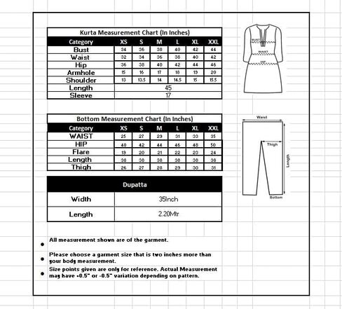 مجموعة كورتا بلازو مستقيمة مطرزة بالشينون للسيدات من SIRIL مع وشاح in Kuwait