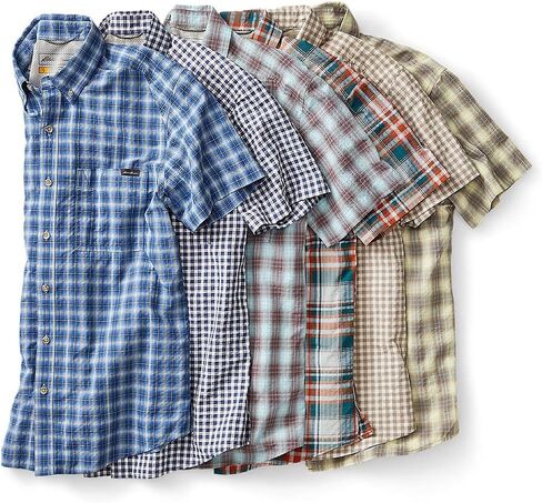 Eddie Bauer Men's Pack It Seersucker Short-Sleeve Shirt in Saudi Arabia