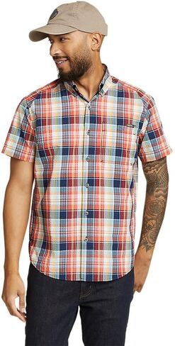 Eddie Bauer Men's Pack It Seersucker Short-Sleeve Shirt in Saudi Arabia