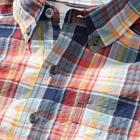 Eddie Bauer Men's Pack It Seersucker Short-Sleeve Shirt in Saudi Arabia