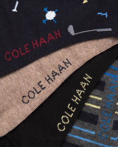 جوارب رسمية للرجال من Cole Haan - جوارب للعطلات، صندوق هدايا (4 عبوات) in Saudi Arabia