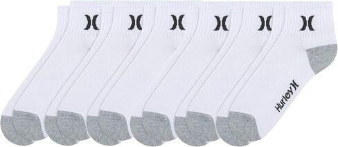 Hurley Men's 6 Pack 1/2 Terry Quarter Crew Socks in Saudi Arabia