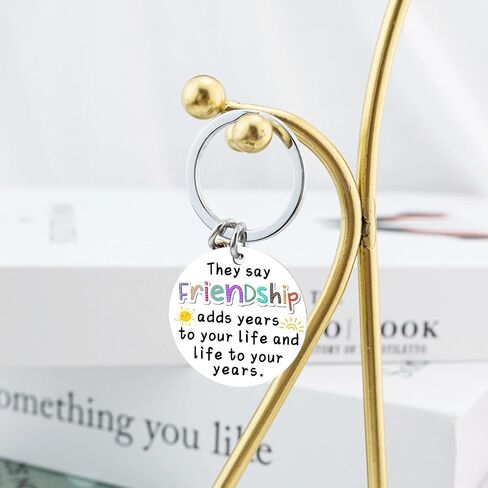 OEHEDOU Funny Friendship Gifts Birthday Gifts For Women Friends Best Friends Gifts For Women Friends Birthday Gifts keychain Gift For Friend Soul Sister Bestie BFF Valentine's Day Gifts in Saudi Arabia