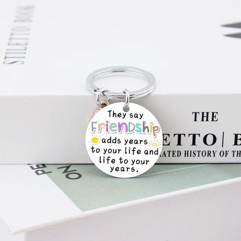 OEHEDOU Funny Friendship Gifts Birthday Gifts For Women Friends Best Friends Gifts For Women Friends Birthday Gifts keychain Gift For Friend Soul Sister Bestie BFF Valentine's Day Gifts in Saudi Arabia