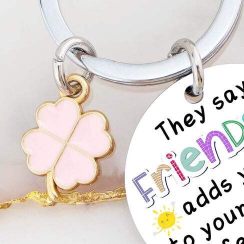 OEHEDOU Funny Friendship Gifts Birthday Gifts For Women Friends Best Friends Gifts For Women Friends Birthday Gifts keychain Gift For Friend Soul Sister Bestie BFF Valentine's Day Gifts in Saudi Arabia