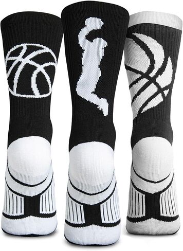 ChalkTalkSPORTS Basketball Woven Mid-Calf Sock Sets | Multiple Designs & Colors in Saudi Arabia