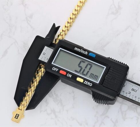 Nuragold 14k الذهب الأصفر 5 مم رويال موناكو ميامي الكوبية ربط سلسلة سوار، رجل إمرأة يتوهم مربع المشبك 7 "7.5" 8 "8.5" 9" in Saudi Arabia