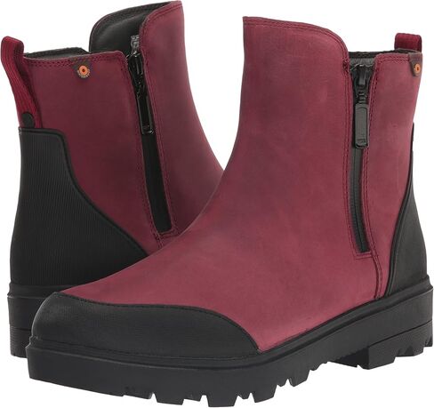BOGS Women's Holly Zip Leather Boot Rain in Saudi Arabia