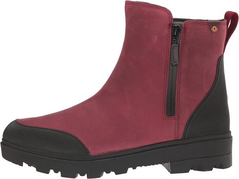 BOGS Women's Holly Zip Leather Boot Rain in Saudi Arabia