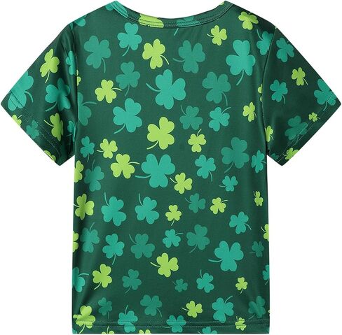 LittleSpring Kids Short Sleeve Tshirt Crewneck Print Summer Tops in Saudi Arabia