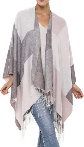 Cardigan Poncho Cape: Women Elegant Cardigan Shawl Wrap Sweater Coat for Spring Summer Fall in Saudi Arabia