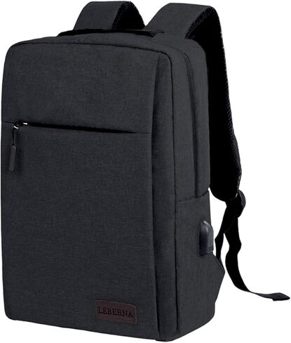 حقيبة ظهر للكمبيوتر المحمول للسفر من LEAFOREST مع منفذ شحن USB، حقيبة كمبيوتر مدمجة تناسب أجهزة الكمبيوتر المحمول مقاس 15 بوصة للرجال والنساء in Kuwait