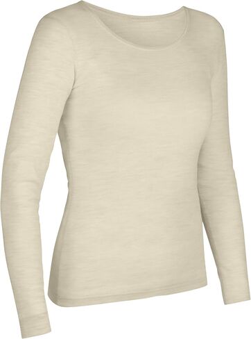 UTENOS 100% Merino Wool Ultra Soft Woman Long Sleeve Base Layer Undershirt Made in Lithuania in Saudi Arabia