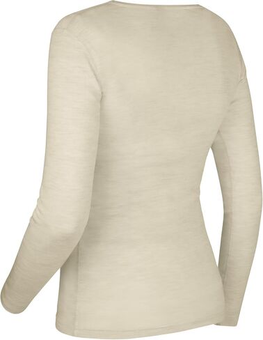 UTENOS 100% Merino Wool Ultra Soft Woman Long Sleeve Base Layer Undershirt Made in Lithuania in Saudi Arabia