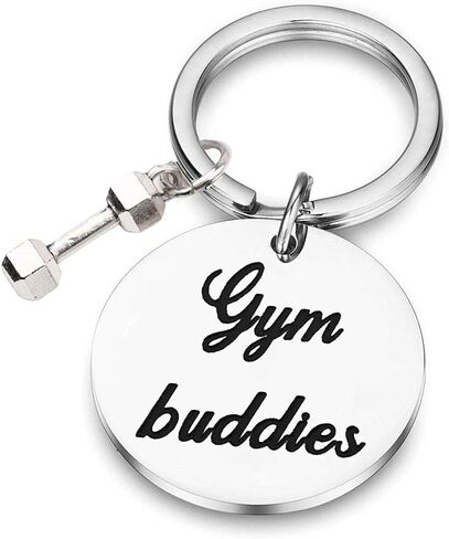 Keychain Gym Gift Best Friend Keychain Fitness Couples Gift Fitness Jewelry BFF Gift For Her in Saudi Arabia