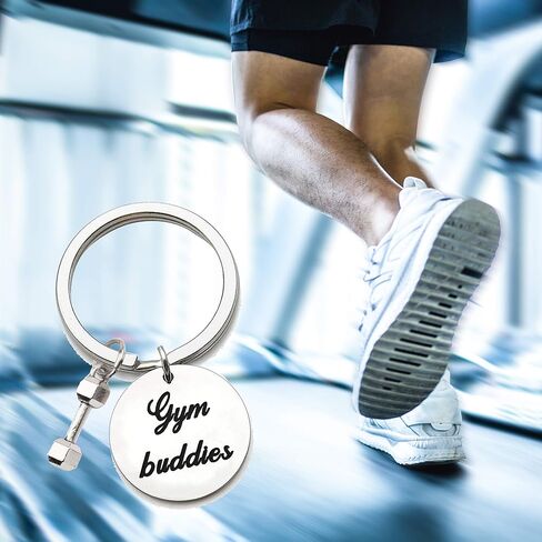 Keychain Gym Gift Best Friend Keychain Fitness Couples Gift Fitness Jewelry BFF Gift For Her in Saudi Arabia