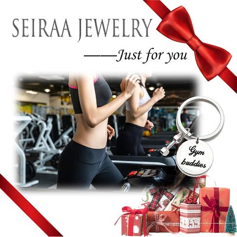 Keychain Gym Gift Best Friend Keychain Fitness Couples Gift Fitness Jewelry BFF Gift For Her in Saudi Arabia