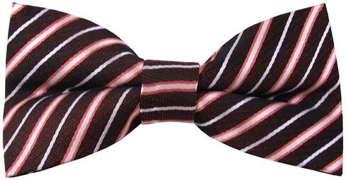 Jacob Alexander Men's Pre-Tied Blaze Stripe Pattern Clip-On Bow Tie in Saudi Arabia