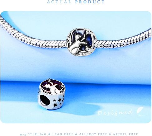925 Sterling Silver Beads for Bracelets & Necklaces, Cute Charms for Bracelets, Cat Shaped Pendants, Birthday Graduation Jewelry Gifts for Women Men Teens in Saudi Arabia