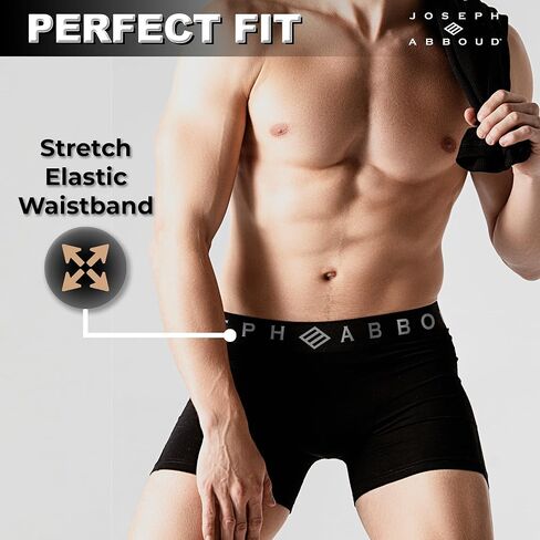 Joseph Abboud Mens Performance Boxer Briefs - Breathable Comfortable Underwear for Men Pack, Moisture Wicking Mens Underwear in Kuwait