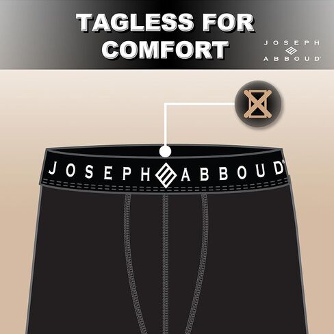 Joseph Abboud Mens Performance Boxer Briefs - Breathable Comfortable Underwear for Men Pack, Moisture Wicking Mens Underwear in Kuwait