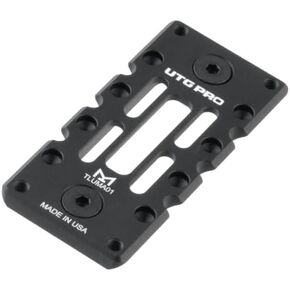 Leapers - Made in USA - MLOK ARCA Rail Compatible with Arca-Swiss RRS Dovetail Tripod Ballhead R-Lock MRAS Quick Release Plate Mount (5 Slots)