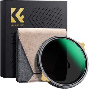 K&F Concept 49mm Variable ND2-32 ND Lens Filter & Circular Polarizing Filter 2-in-1 for Camera Lens, Waterproof Scratch Resistant 36 Multi-Coated Lens Filter (Nano-X PRO Series)