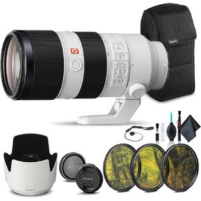 Sony FE 70-200 mm F2.8 GM OSS Telephoto Zoom Lens + Cleaning Kit Bundle | For Photography & Video | Premium G Master Optics | Constant Bright Aperture SEL70200GM + Telephoto Lens + Filter Kit in Saudi Arabia