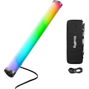 SMALLRIG RT25 RGB Tube Light Stick Kit, 25W RGBWW Led Light Wand, IP54 Waterproof, Handheld Light Bar, CRI96+, TLCI98+, 2500-10000K, for Photography, w 45Wh Battery Handle & Barndoor