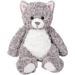 شركة Dreidel Company Fluffy Scruffy Buddies، حيوان حديقة الحيوان المحشو بالفرو الناعم والمريح مع عيون بلاستيكية صلبة للأطفال، 8 بوصات (ضفدع)