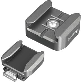 SmallRig HawkLock H18 Quick Release Support with Cold Shoe, Dual-Direction QR-Slide Cold Shoe Mount with Anti-Drop Pin & Silicone Pad, Load up to 1.8lb for LED Video Light, Microphone - 4500